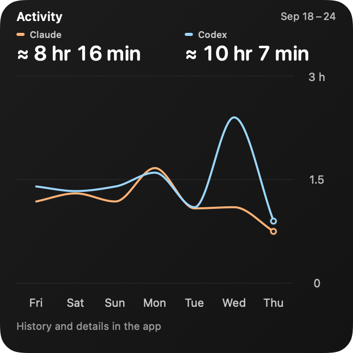 Large activity widget
